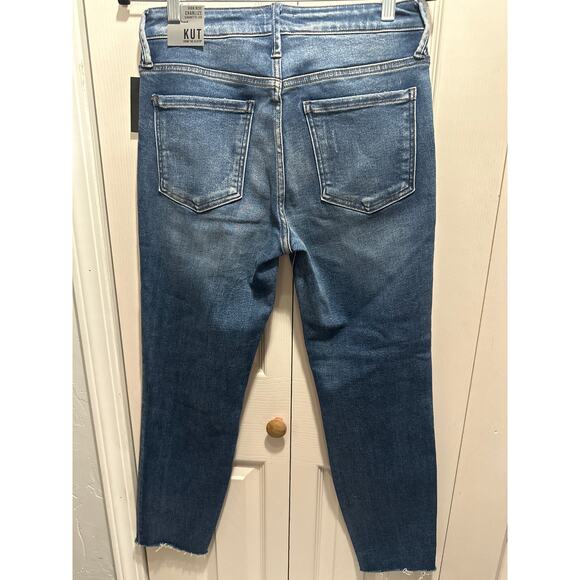 NWT Kut from the Kloth High Rise Charlize Cigarette Leg Size 8 - Picture 5 of 10